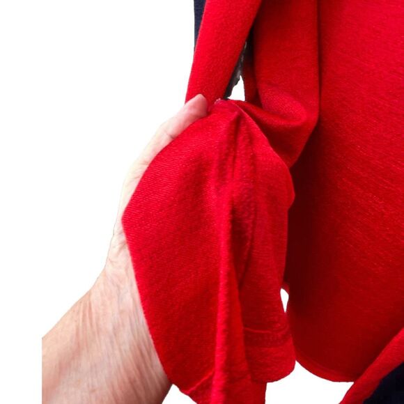 Vintage Another Thyme size XL red white blue knit cardigan - Picture 6 of 7